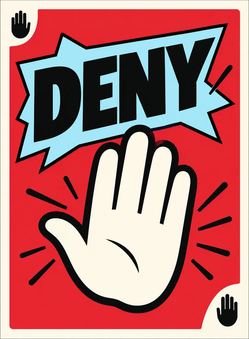 Deny action card