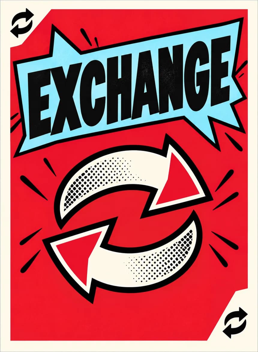 Exchange action card